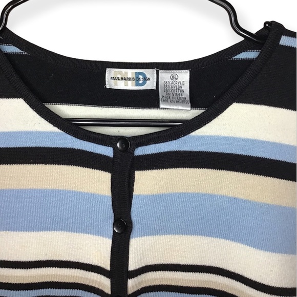 Paul Harris Design striped sweater blouse - Picture 4 of 5